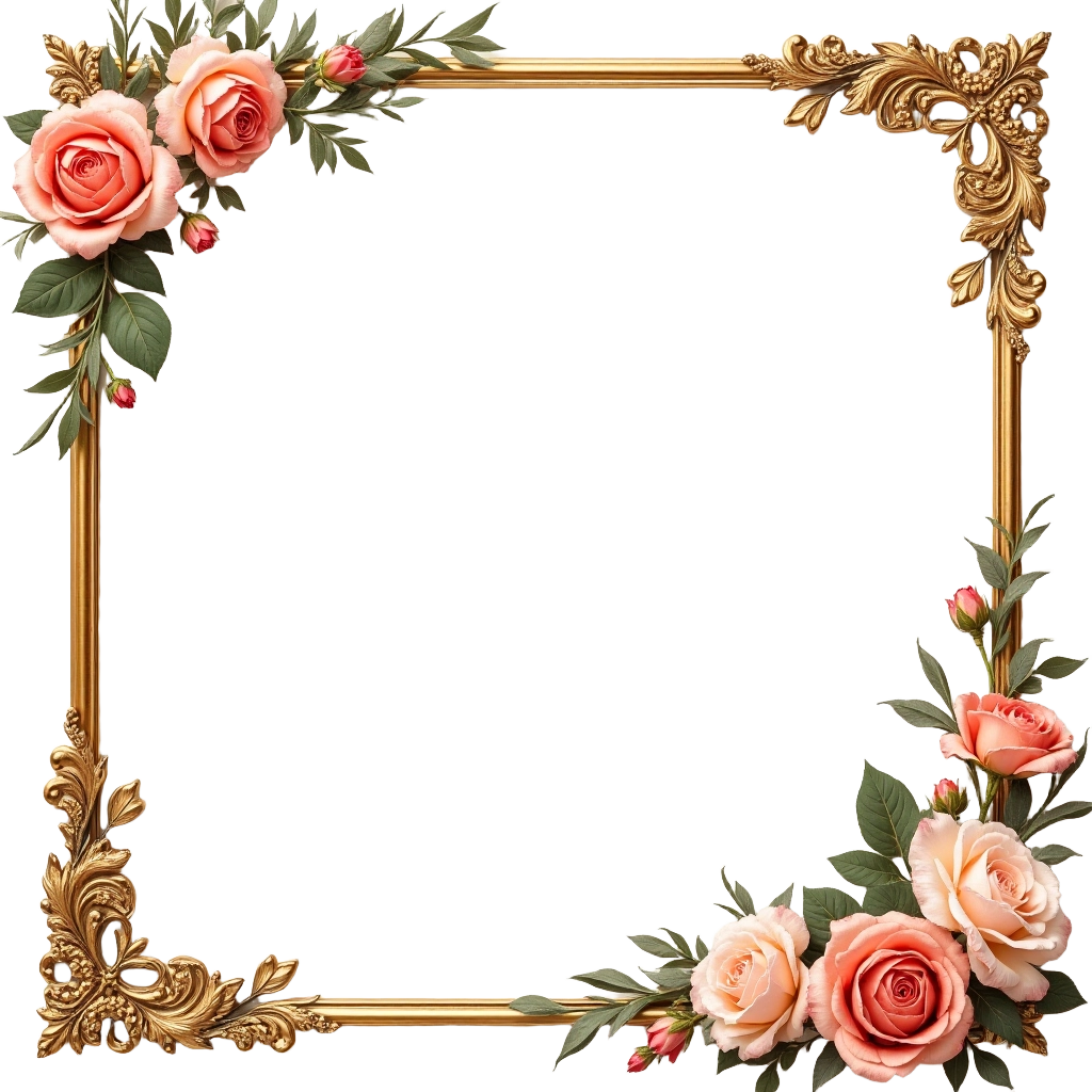 Vintage Floral Frame